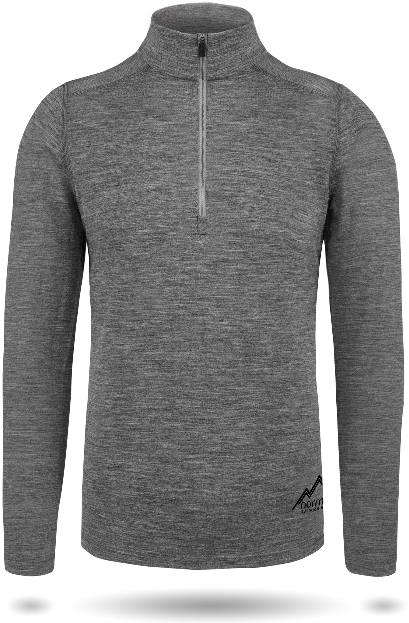 Bild von Herren Merino Langarm mit 1/4 Zipper „Canberra“