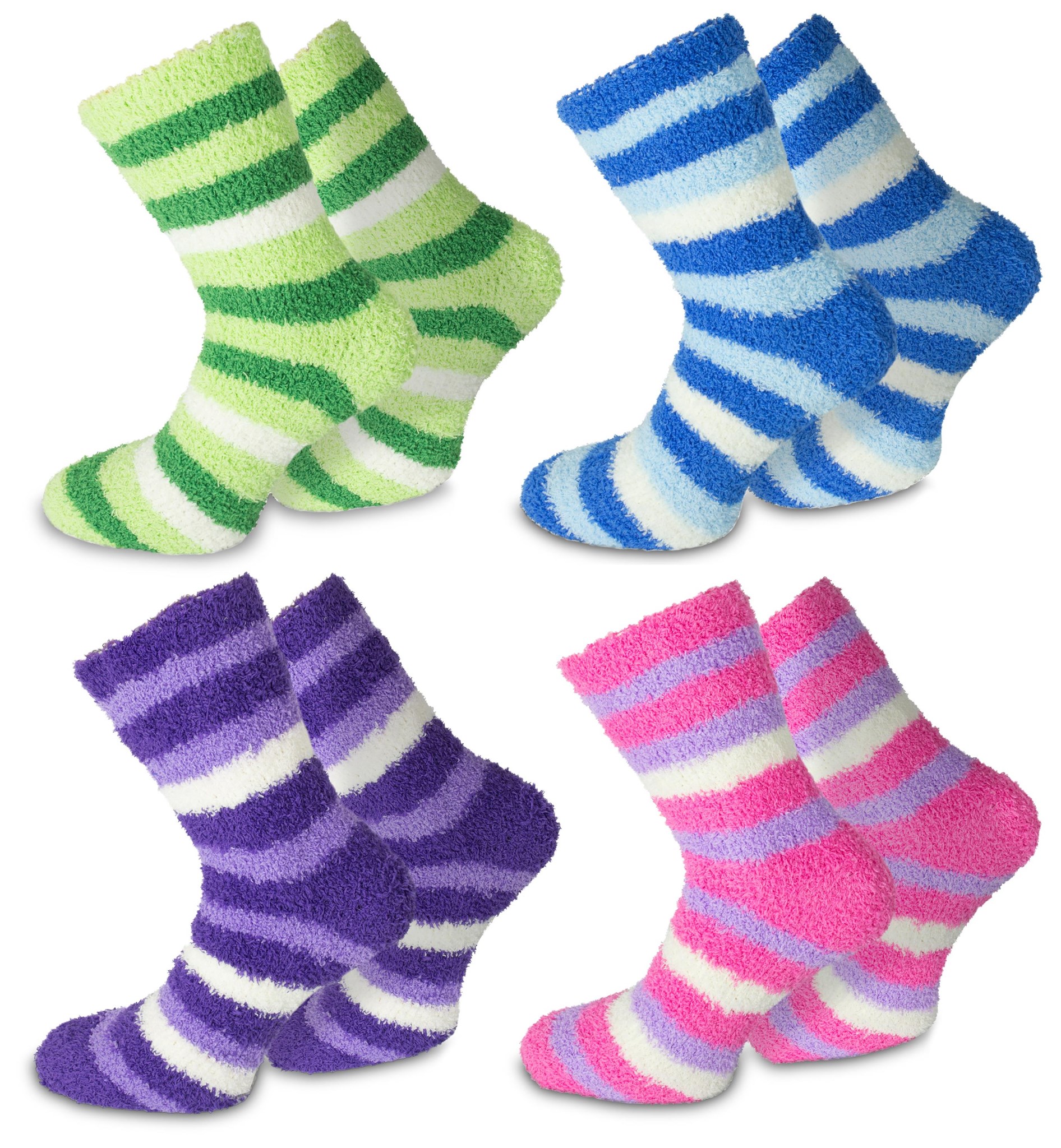 Bild von 2 Paar Kuschel-Socken Ringel