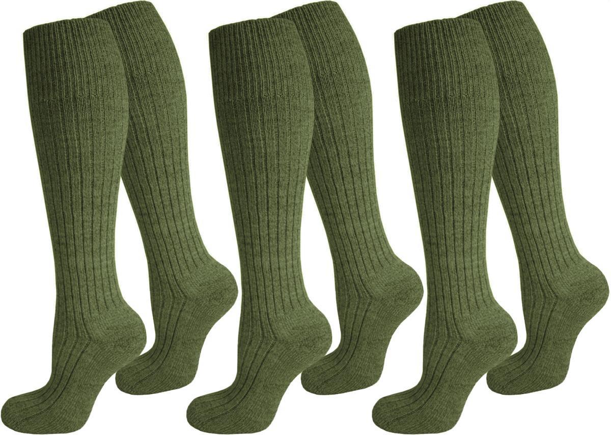 Bild von 3 Paar Outdoor-Kniestrümpfe „ARMY“