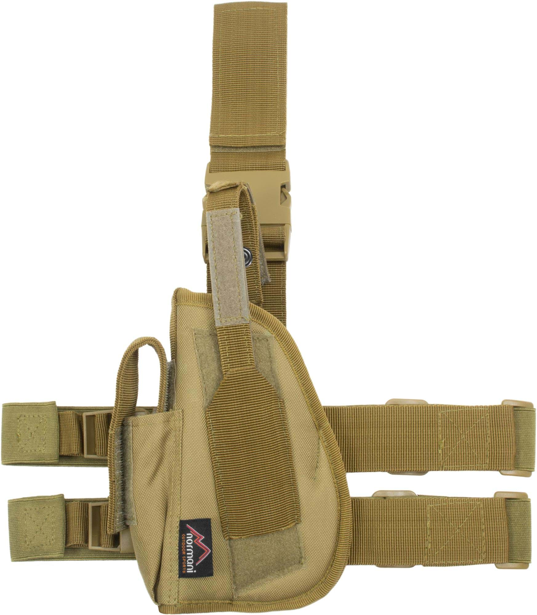 Bild von Beinholster für Kurzwaffen, links „LeftWard“ Coyote