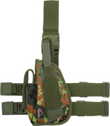 Bild von Beinholster für Kurzwaffen, links „LeftWard“ Flecktarn