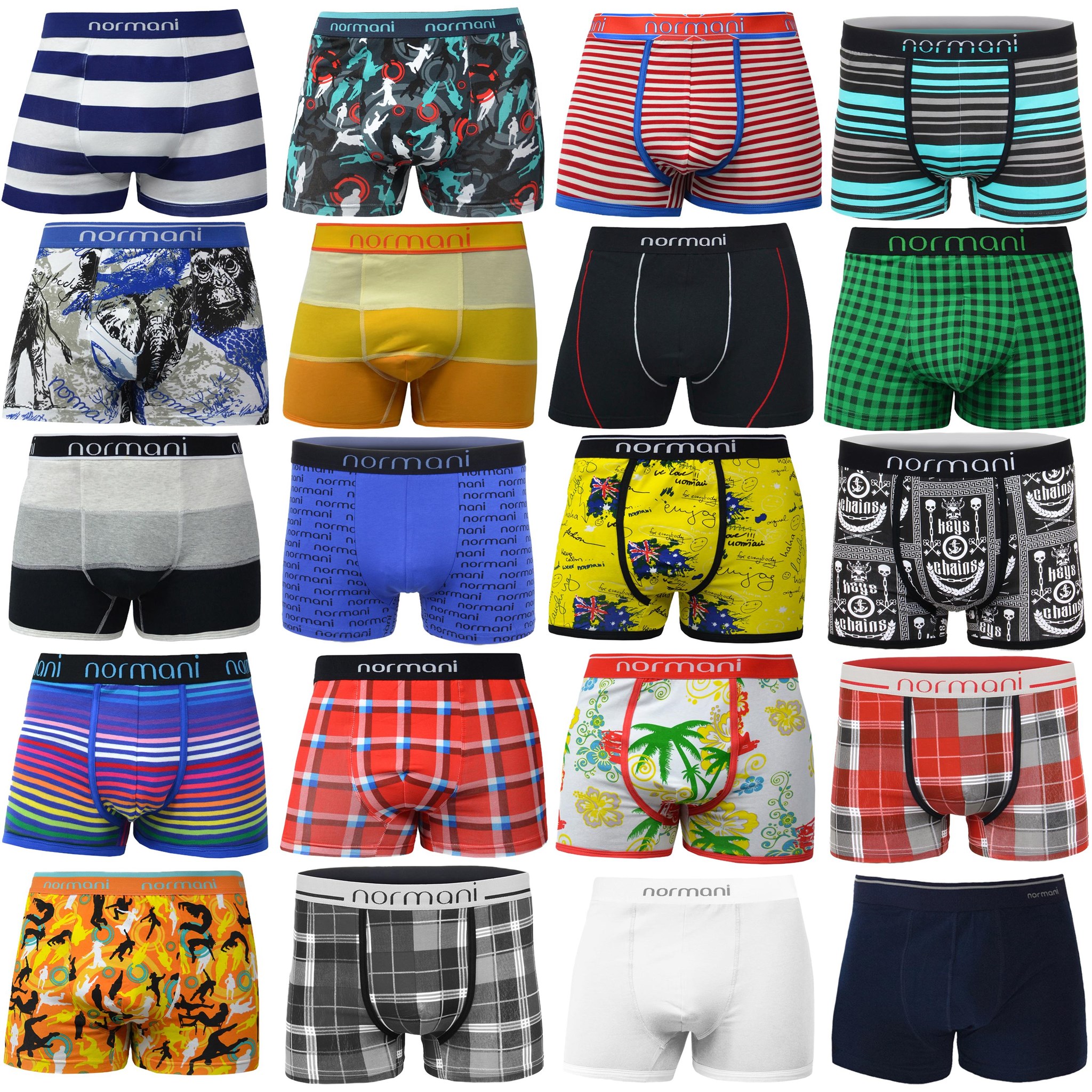 Bild von 6 Stück Retro Boxershorts aus Baumwolle