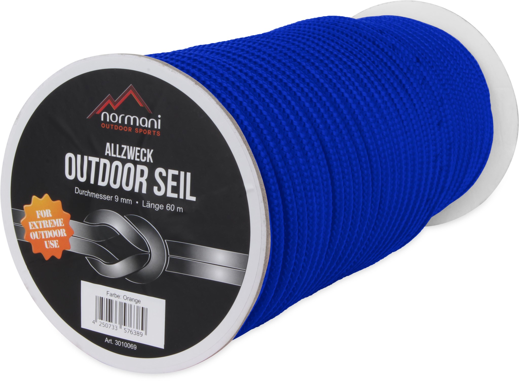 Bild von Allzweck-Outdoor-Seil „Manning“ 9 mm x 60 m Blau