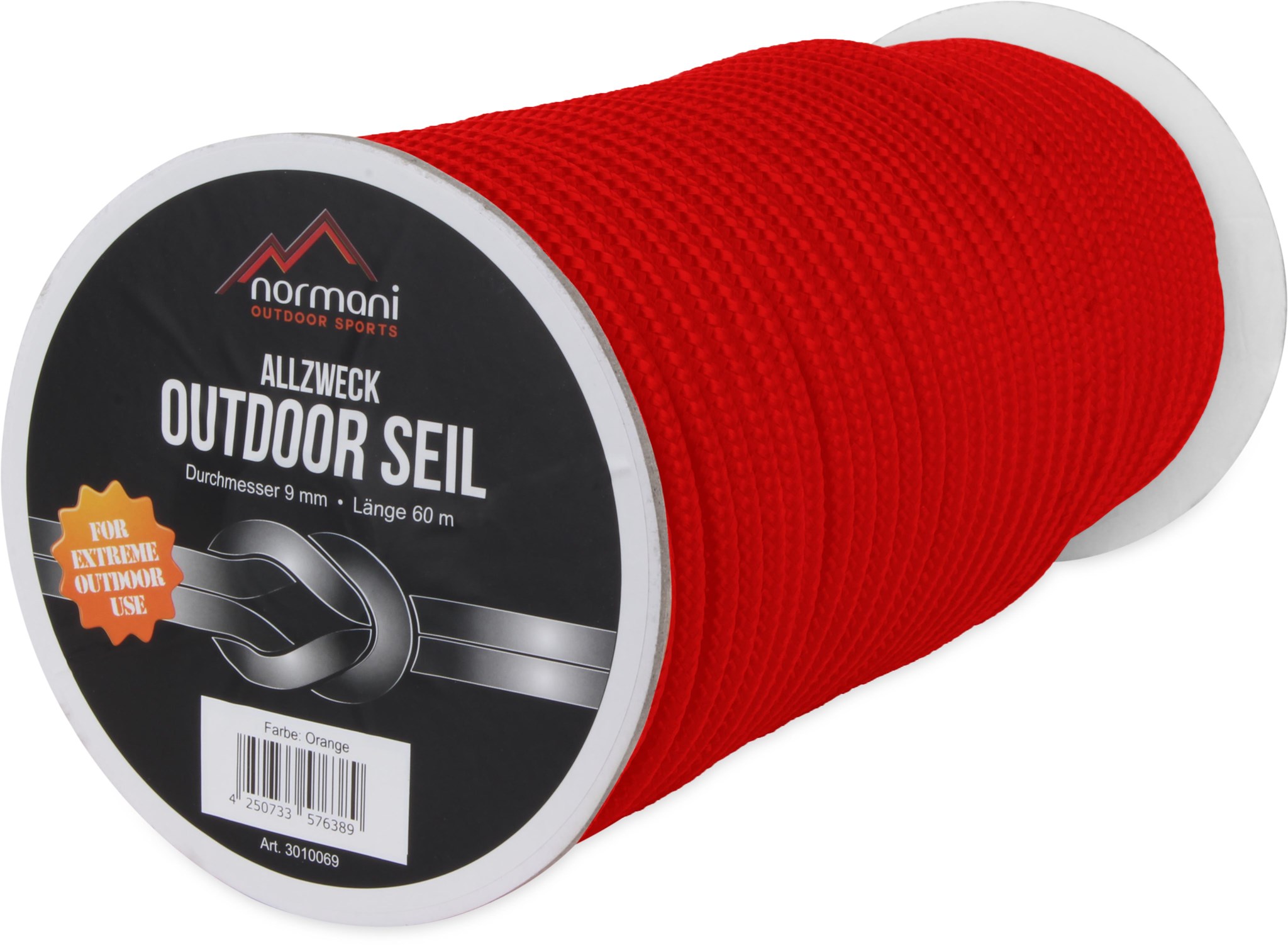 Bild von Allzweck-Outdoor-Seil „Manning“ 9 mm x 60 m Rot