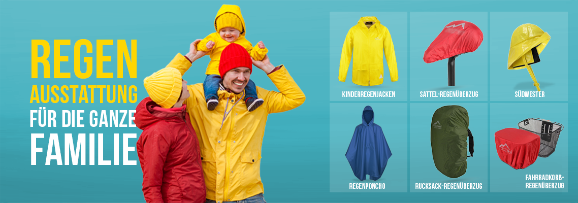 Regenschutz für die ganze Familie