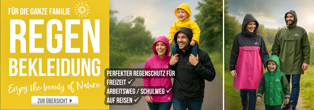 Regenbekleidung für die ganze Familie-normani.de