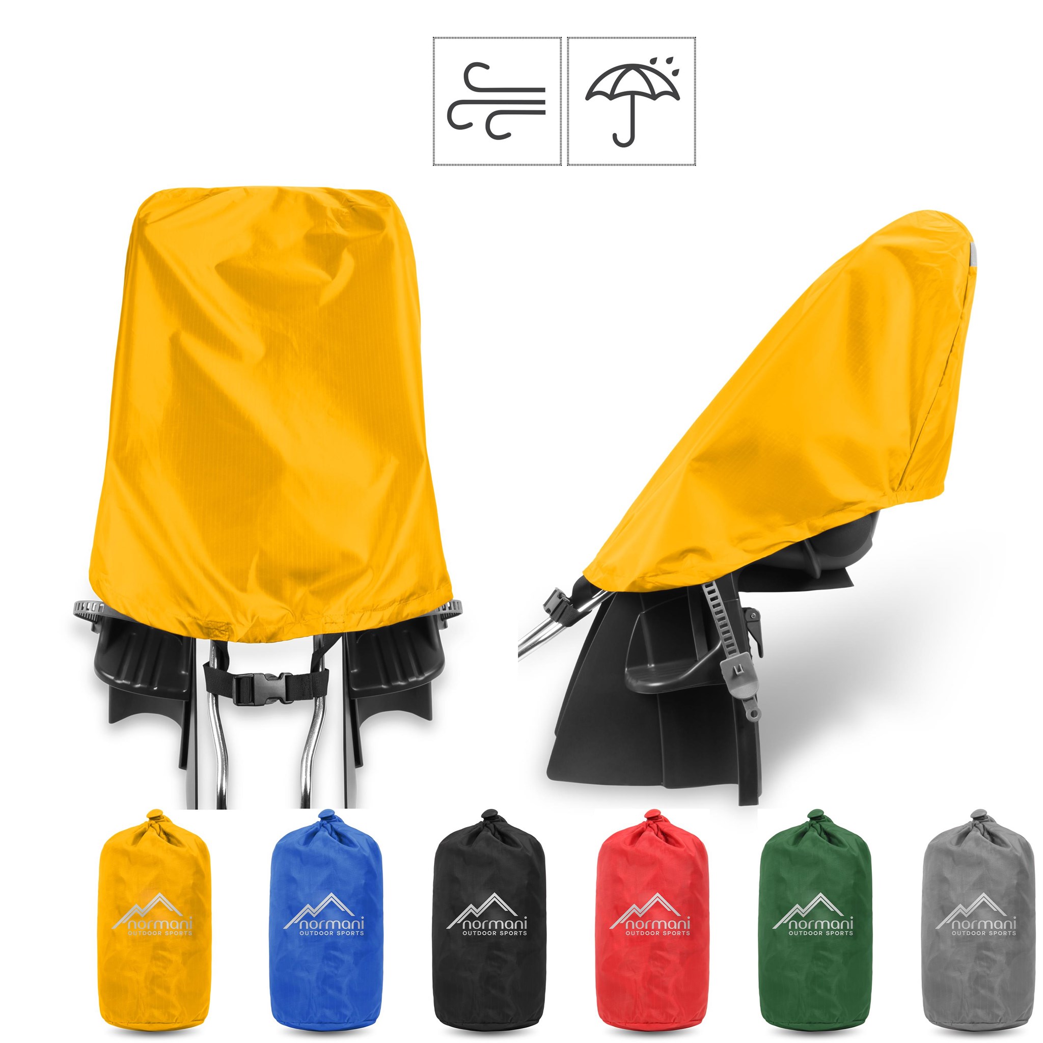 Bild von Regenüberzug für Fahrrad-Kindersitze „BiSeat“