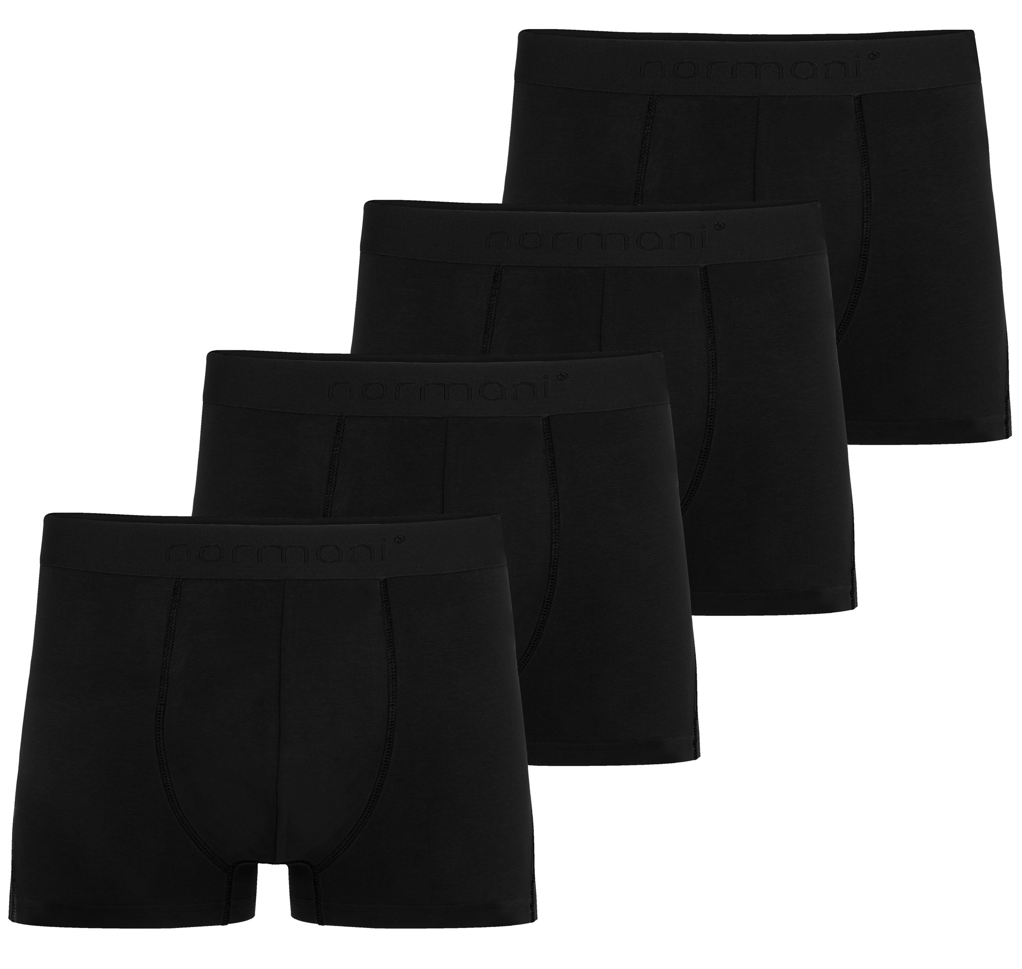 Bild von 4 Herren Boxershorts aus Baumwolle Schwarz