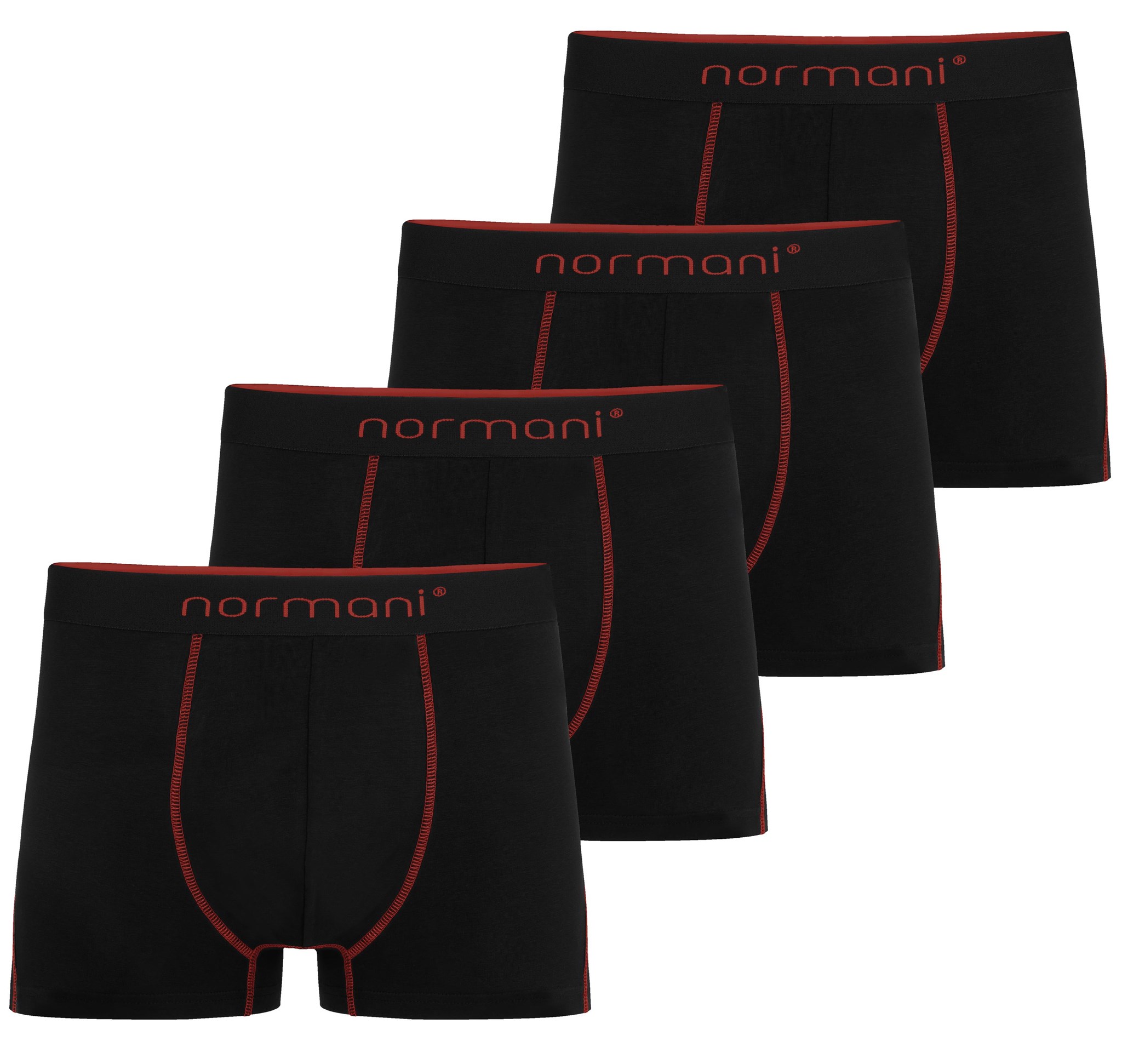 Bild von 4 Herren Boxershorts aus Baumwolle Rot