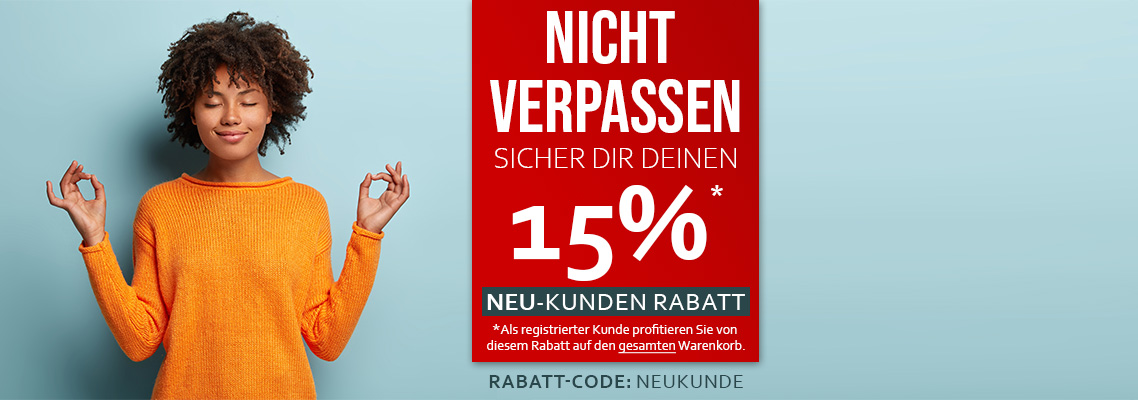 15 Prozent Neukunden Rabatt auf alles - normani.de