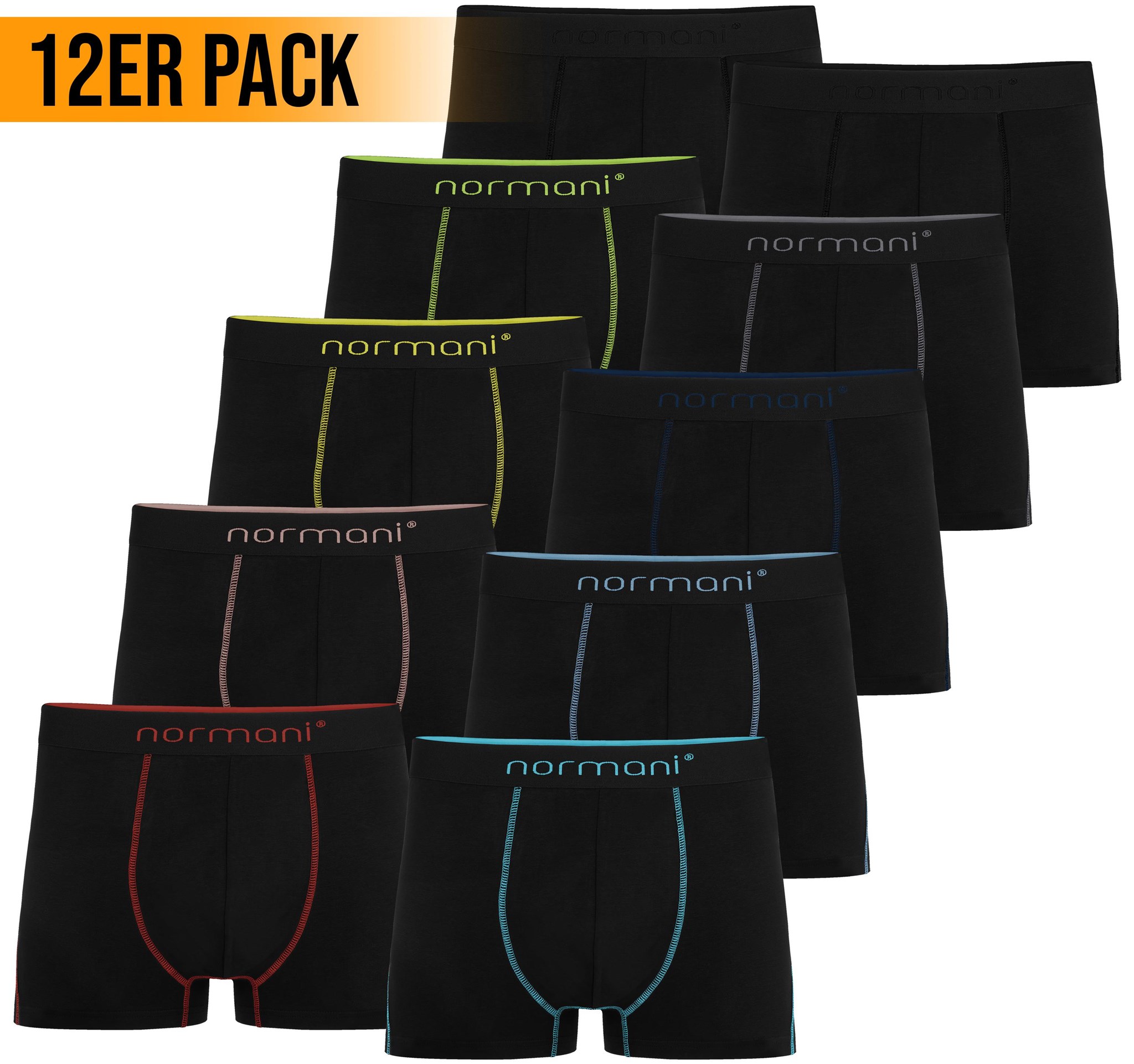 Bild von 12 x Herren Baumwoll-Boxershorts