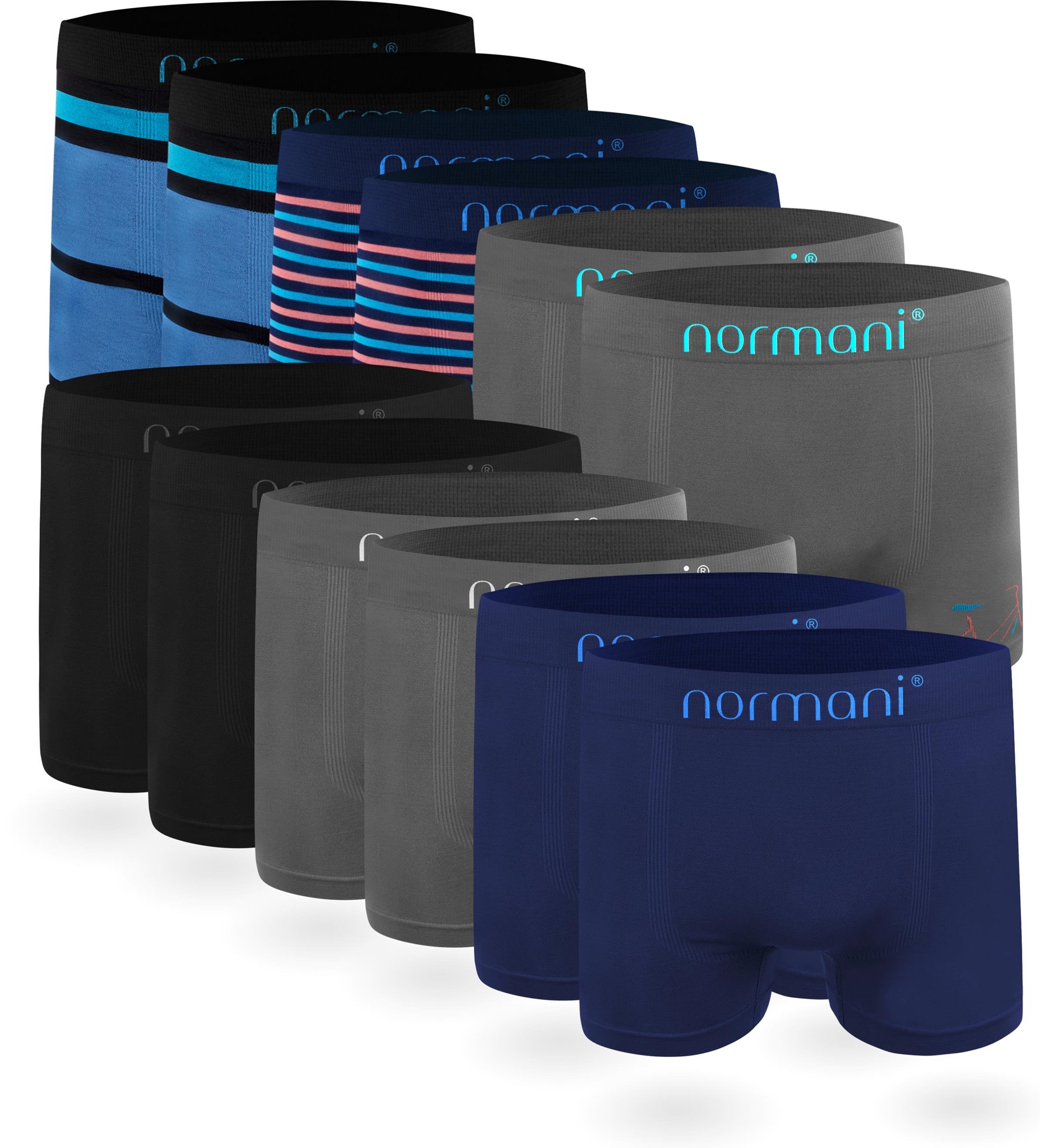 Bild von 12 Stück Mikrofaser-Boxershorts für Herren