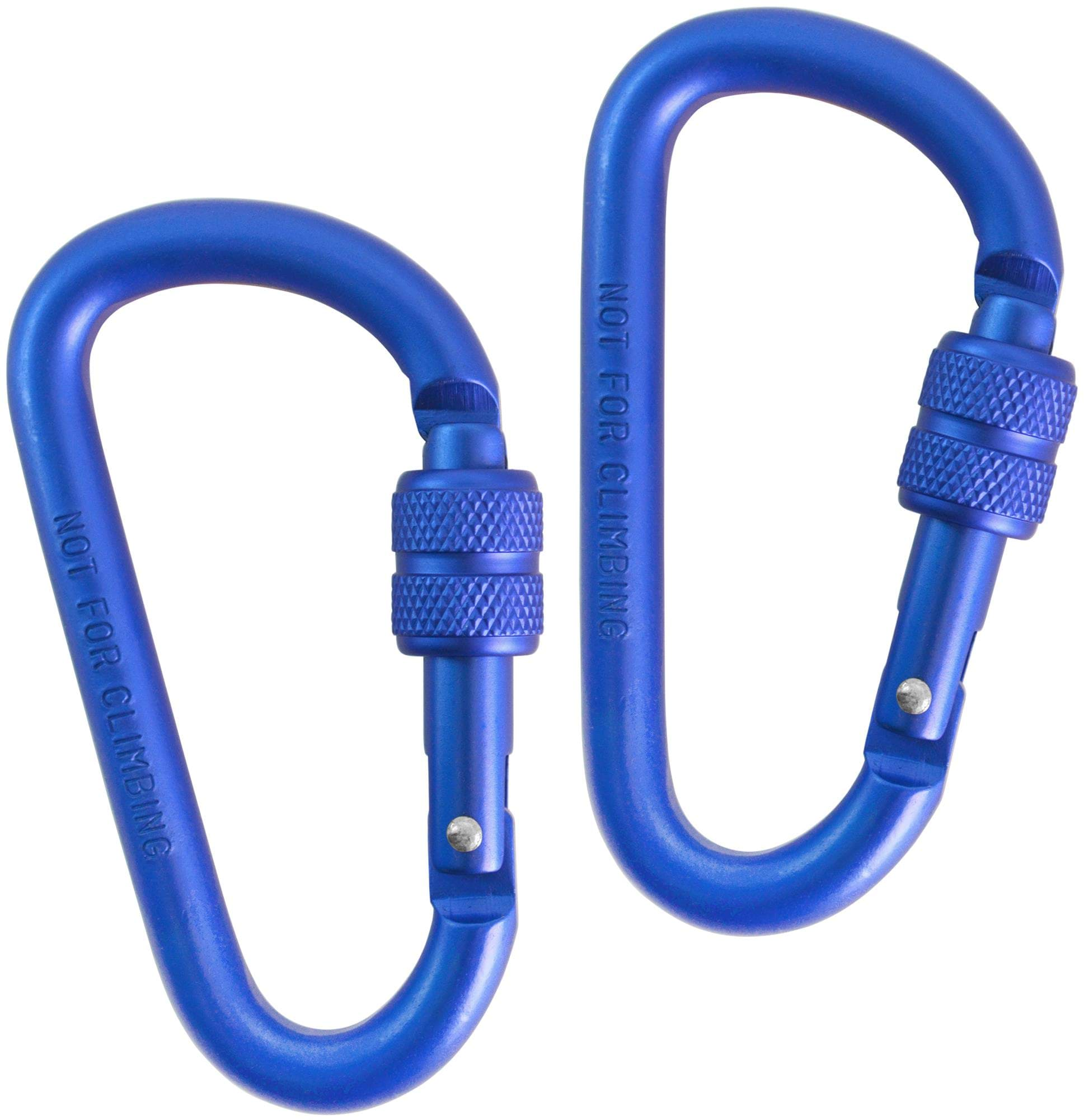 Bild von Karabiner mit Schraubverschluss 2er Set Blau