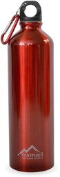 Bild von Edelstahl Trinkflasche mit Karabiner 750 ml Rot