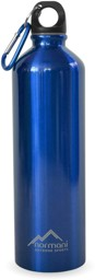 Bild von Edelstahl Trinkflasche mit Karabiner 750 ml Blau