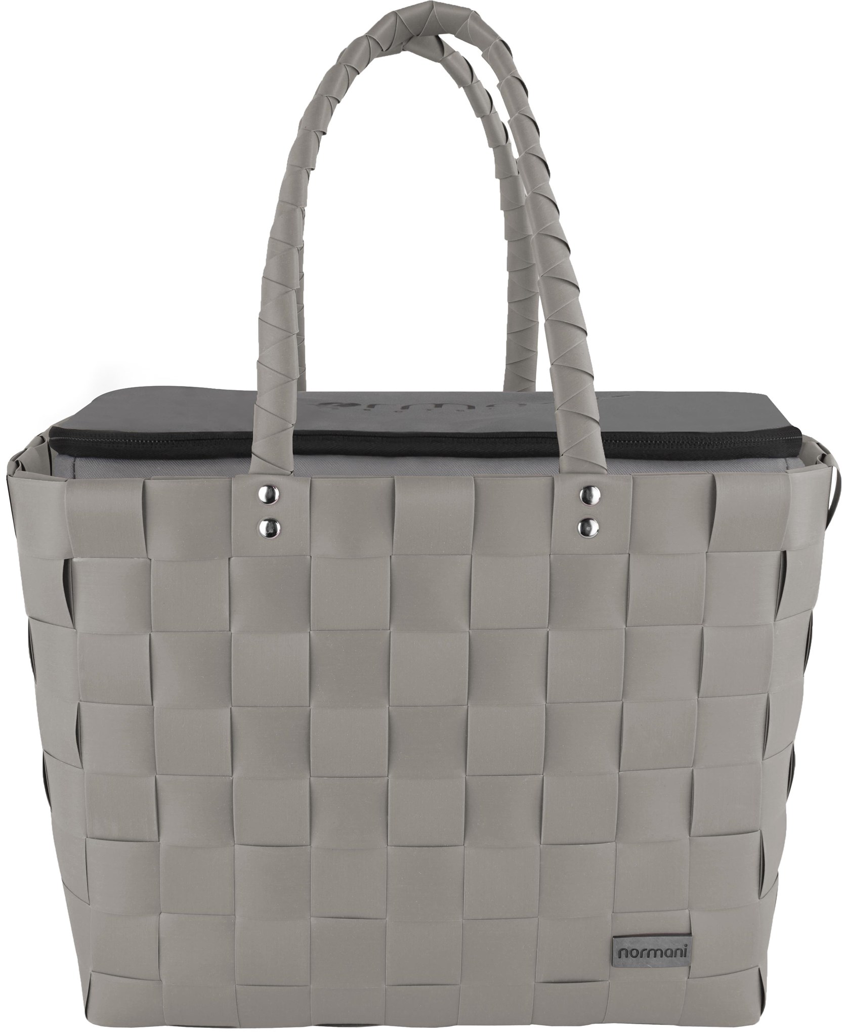 Bild von Flechtkorb mit großer Kühltasche Sugar