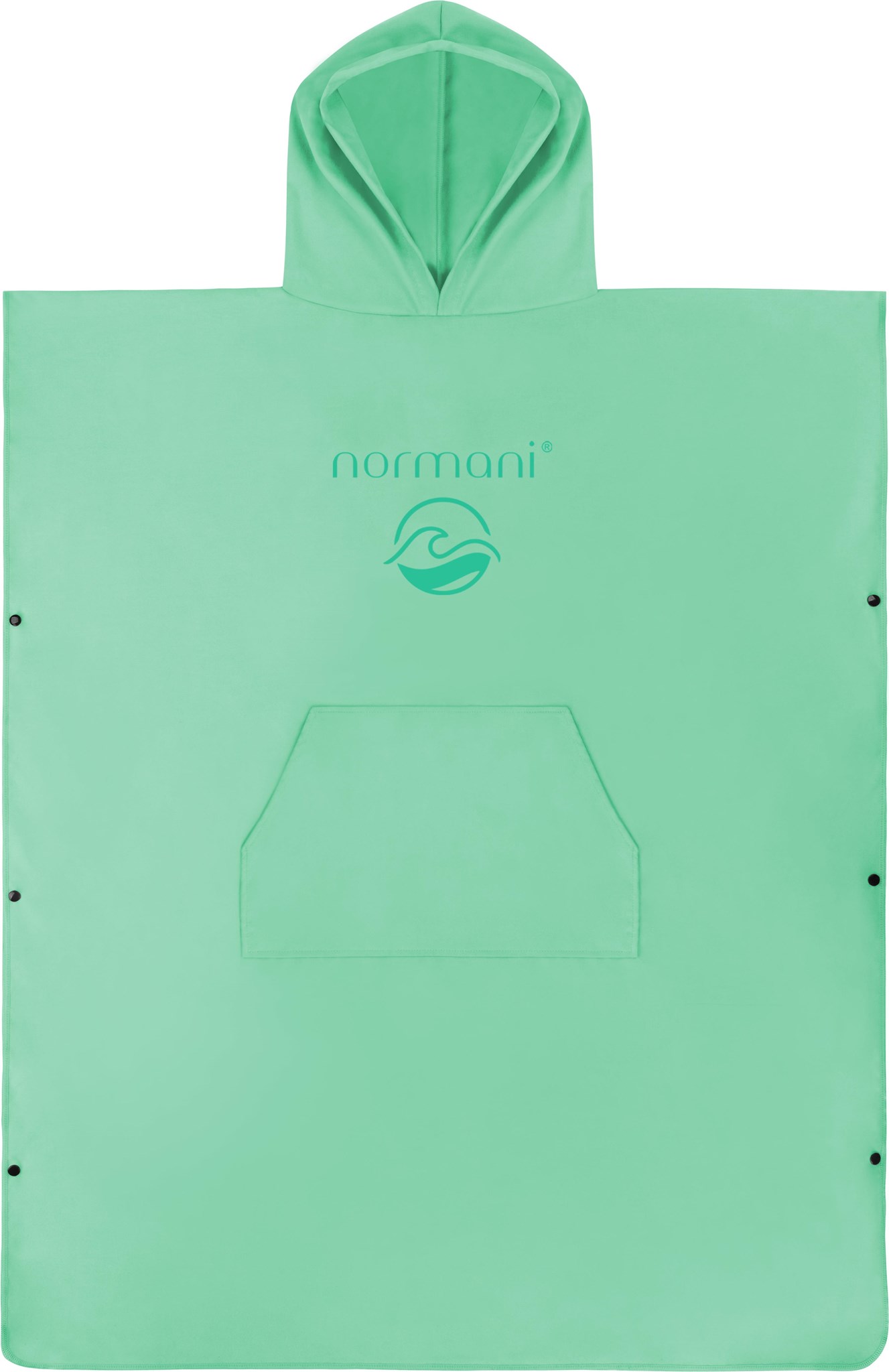 Bild von Weicher Mikrofaser Badeponcho „Nosara“ Minze
