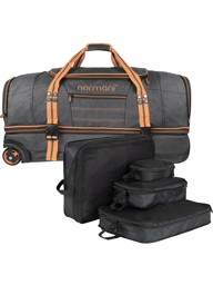 Bild von Reisetasche mit Rollen 90 L mit 4 Kleidertaschen „Kompass 90“ Orange