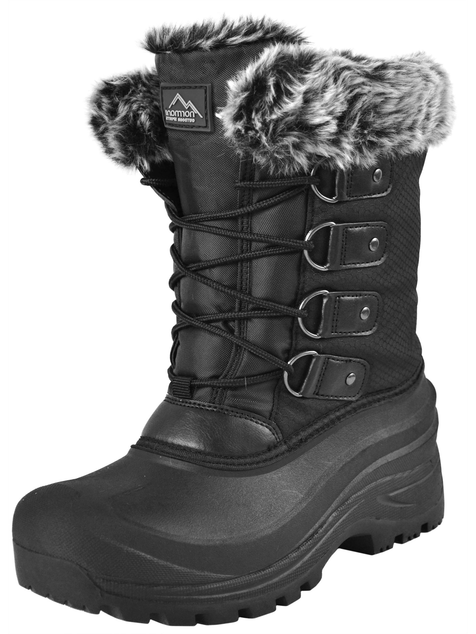 Bild von Damen Winterstiefel Schwarz/Grau