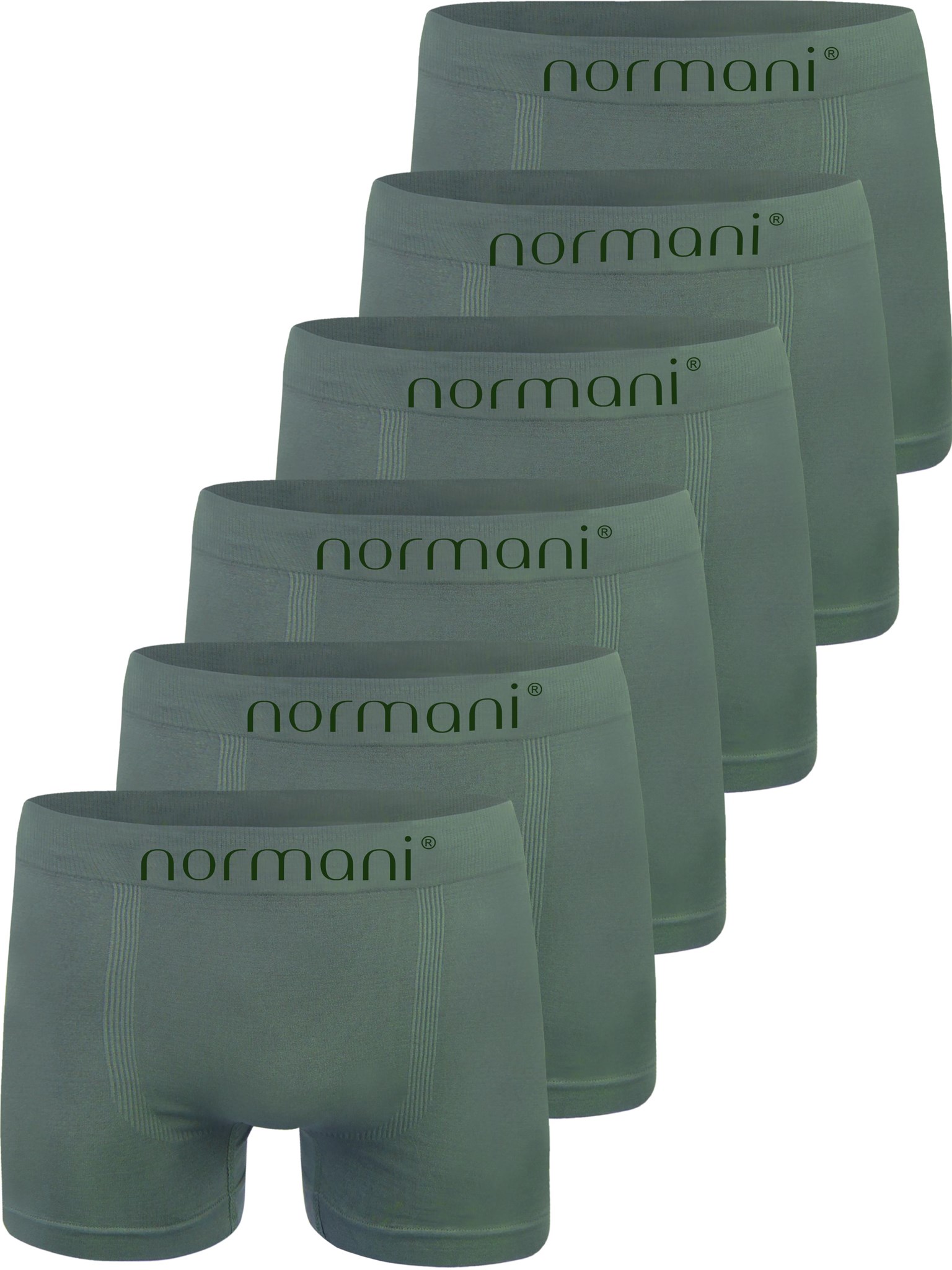 Bild von 12 Stück Mikrofaser-Boxershorts für Herren Oliv