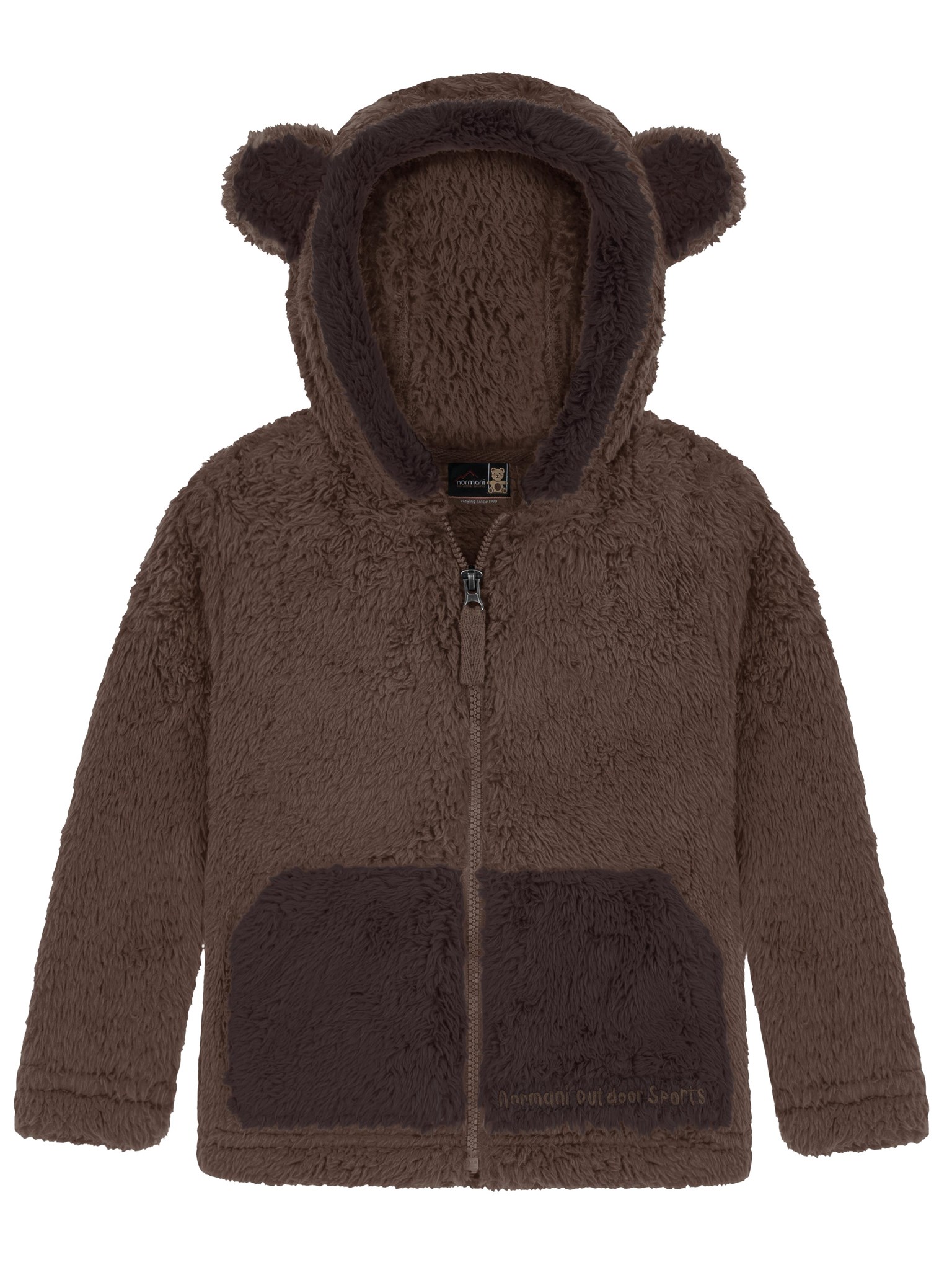 Bild von Kinder Teddy Jacke „Barvas“ Dunkelbraun