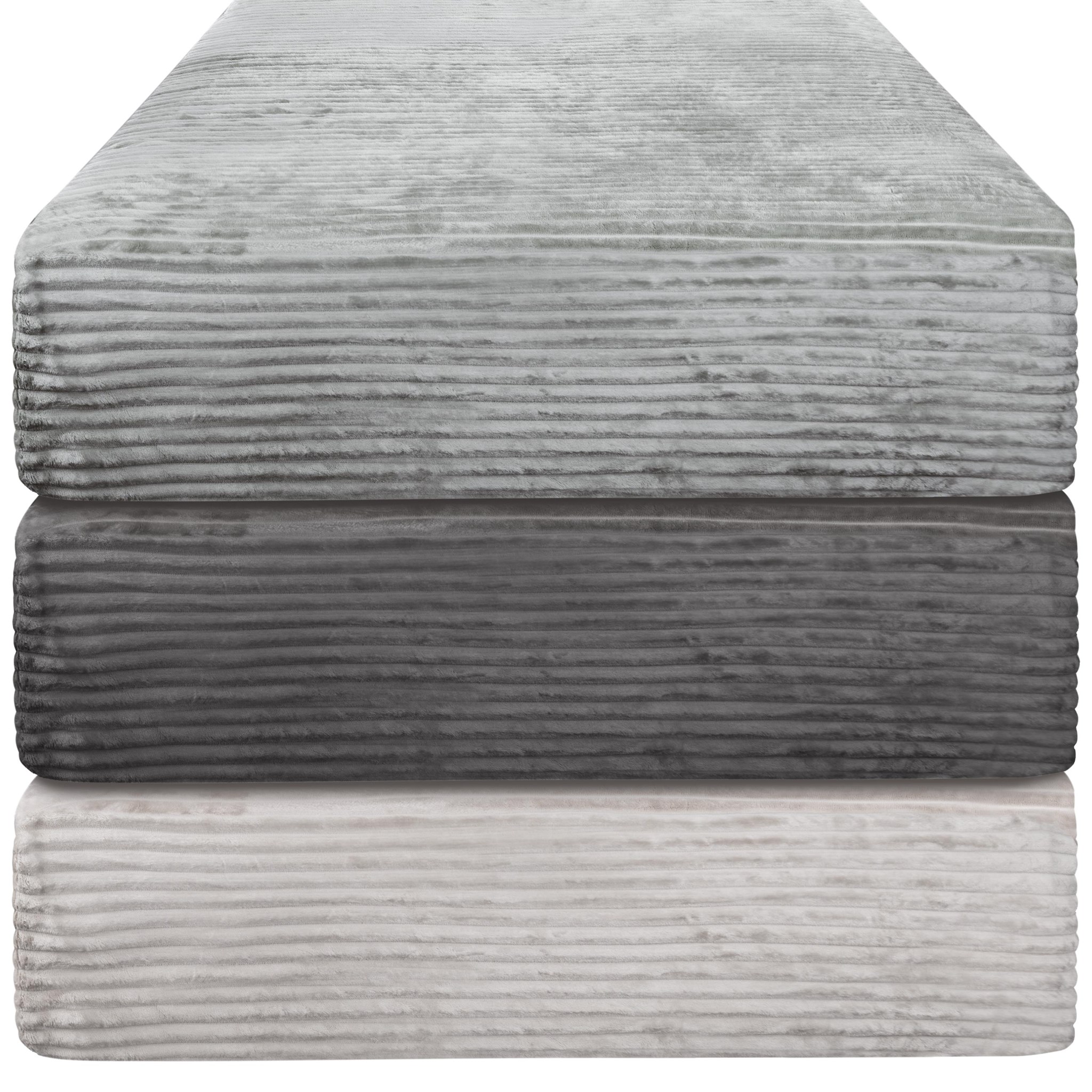 Bild von Spannbettlaken aus Streifen-Flanell „Parana“