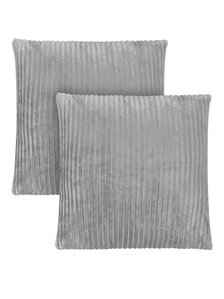 Bild von 2 Kissenbezüge aus Streifen-Flanell 45 x 45 cm „Zarate“