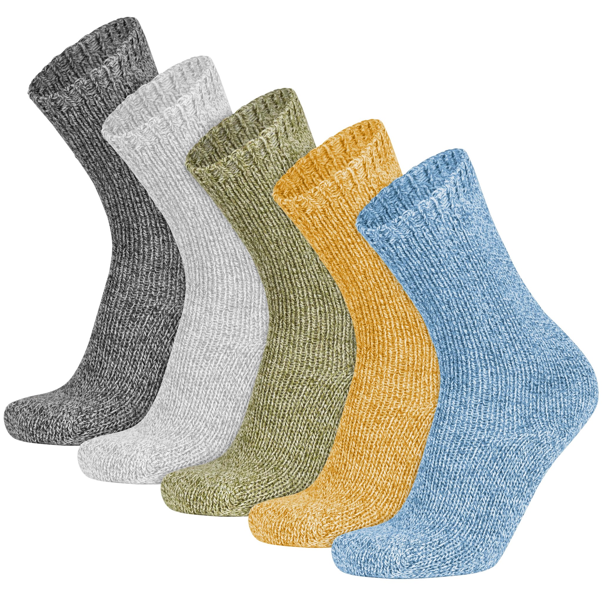Bild von 2 Strickwollsocken aus Baum- und Schafwolle