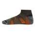 Bild von 2 Merino Trekking Sneaker-Socken mit Frotteesohle Oliv