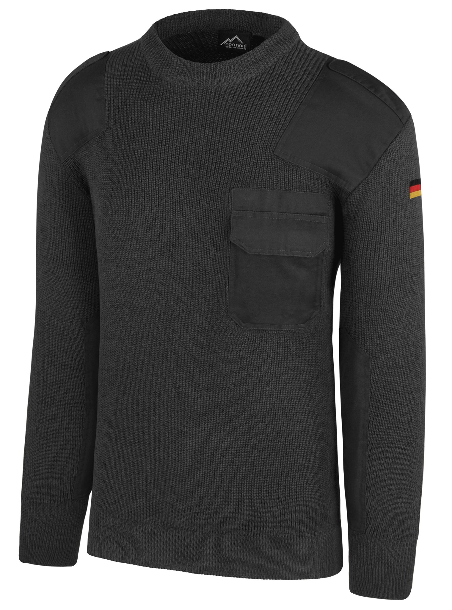 Bild von Herren BW-Pullover mit Schurwolle „Barntrup“ Anthrazit