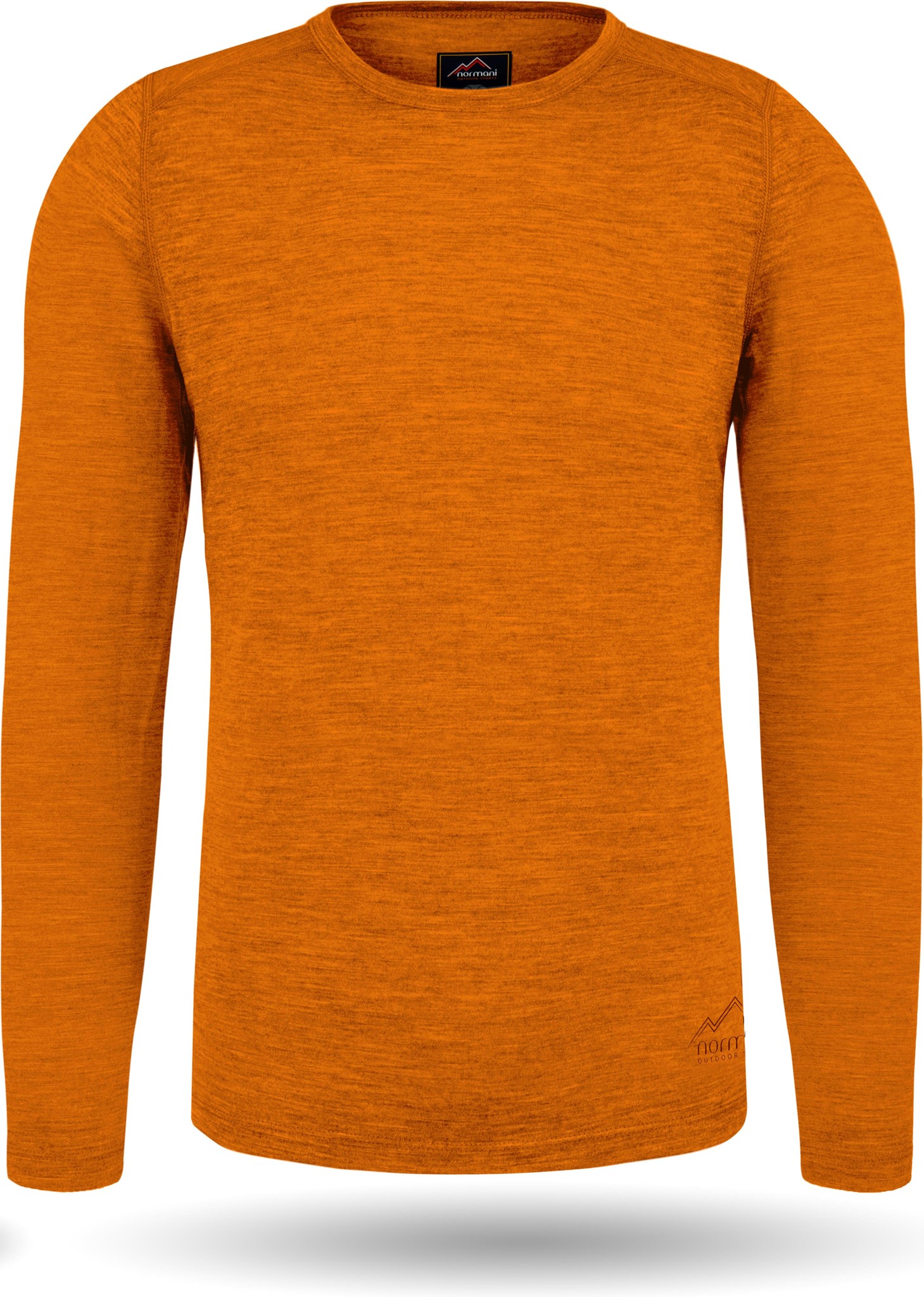 Bild von Herren Merino Langarm „Melbourne“ Orange