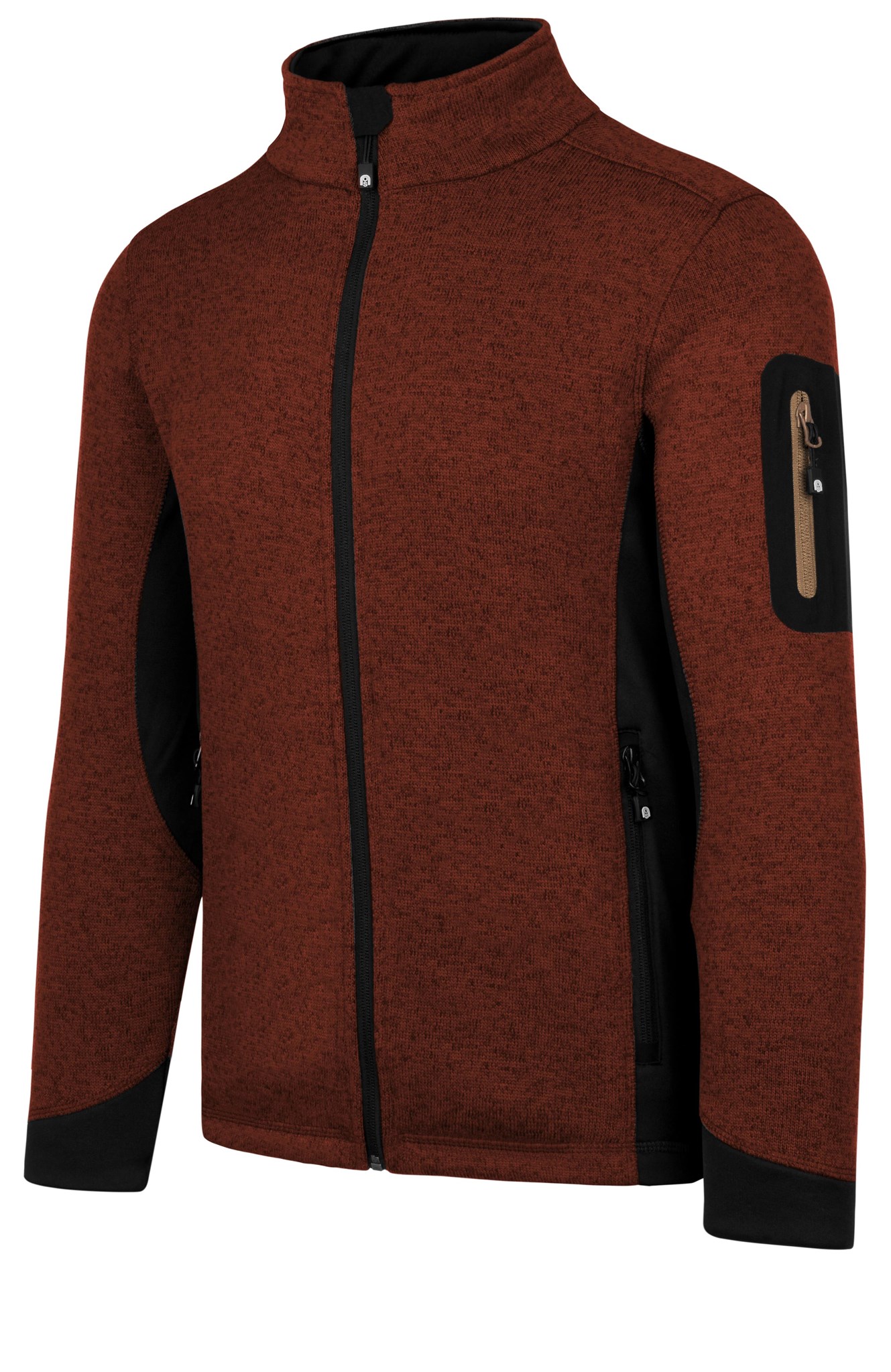 Bild von Herren Strick-Fleecejacke „Wapusk“ Rot