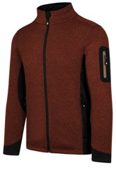 Zeige Details für Herren Strick-Fleecejacke „Wapusk“ Rot Bild von Herren Strick-Fleecejacke „Wapusk“ Rot