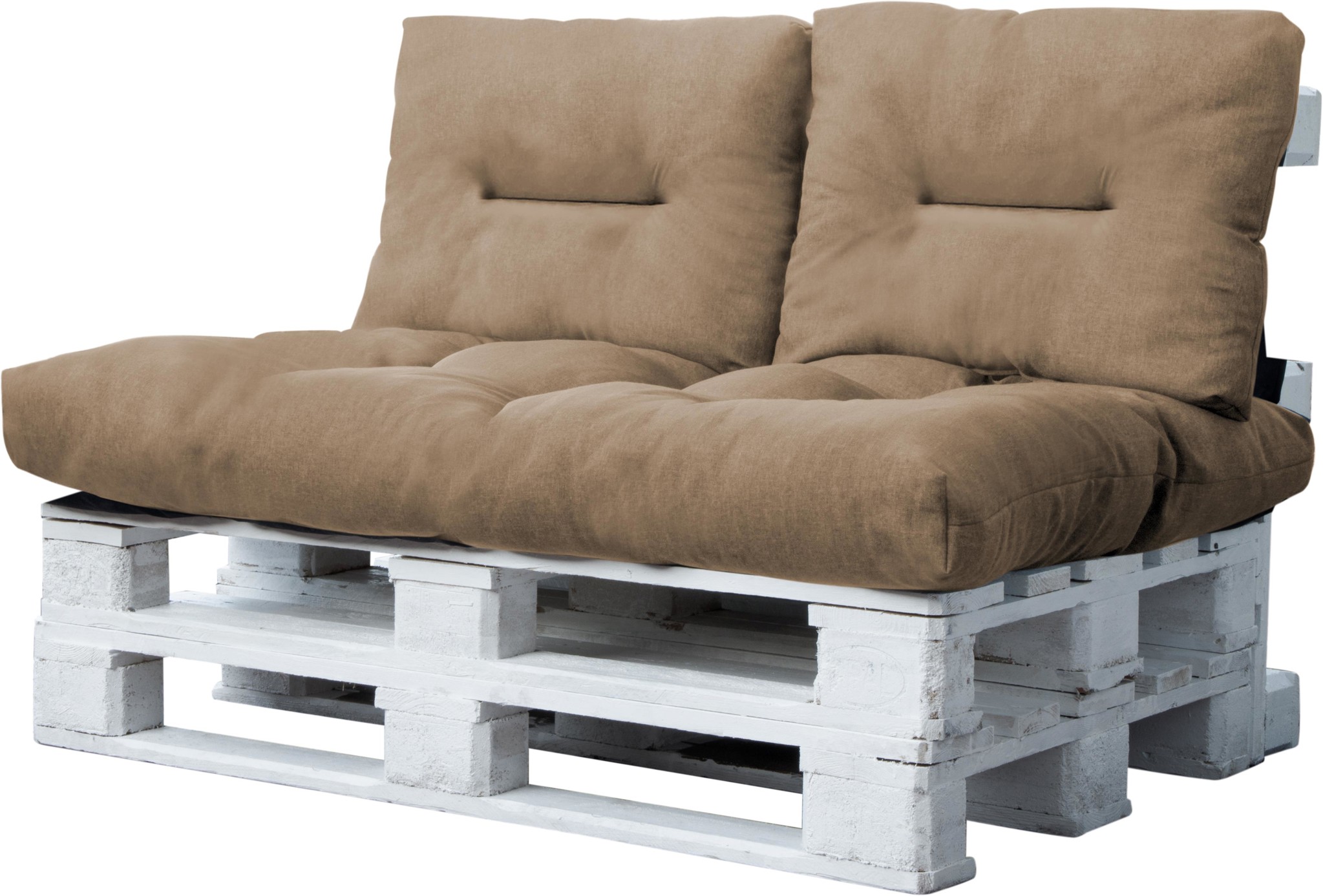 Bild von In- und Outdoor Palettenkissen Set 3-teilig Beige