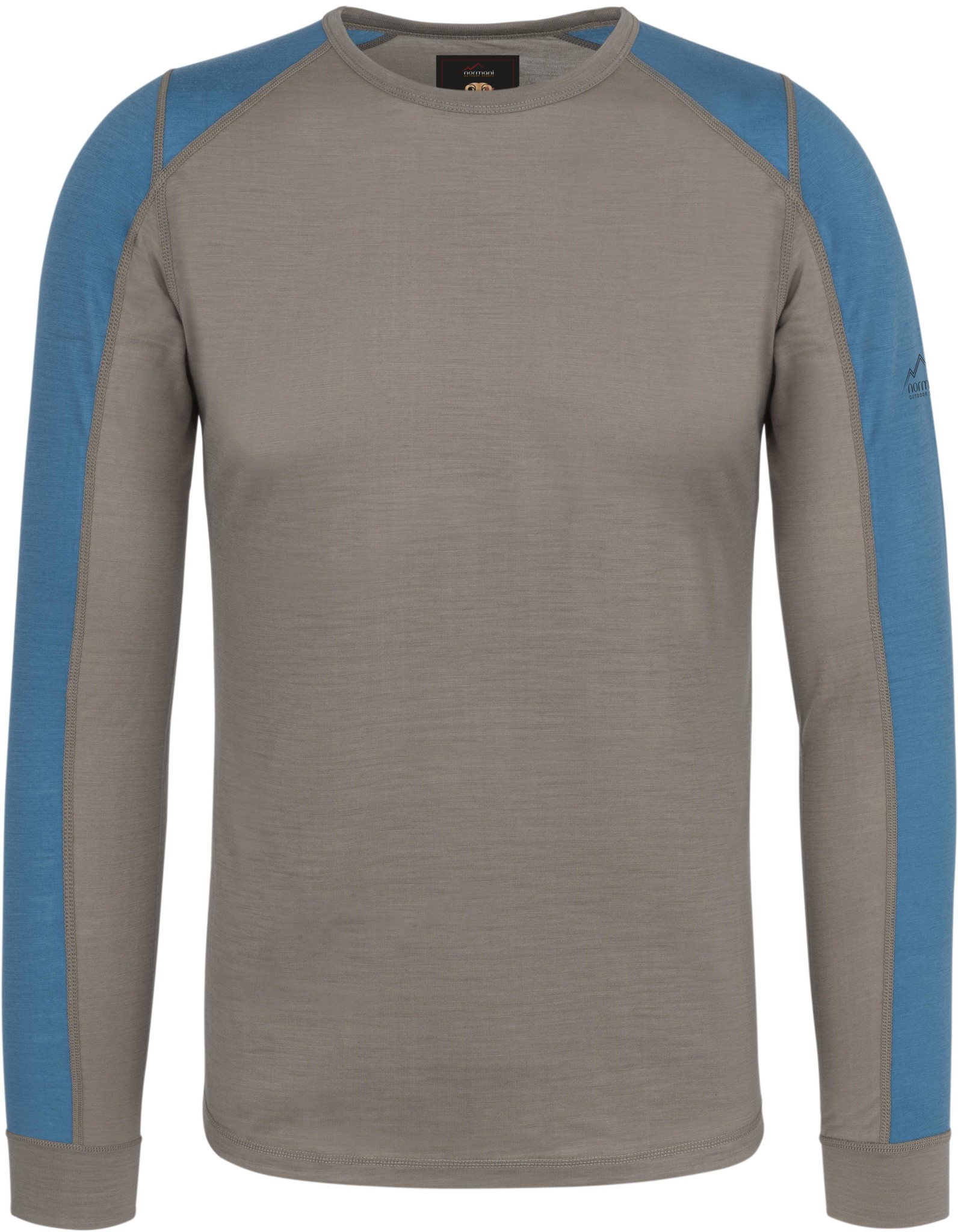 Bild von Herren Merino Langarm „Devonport“ Khaki