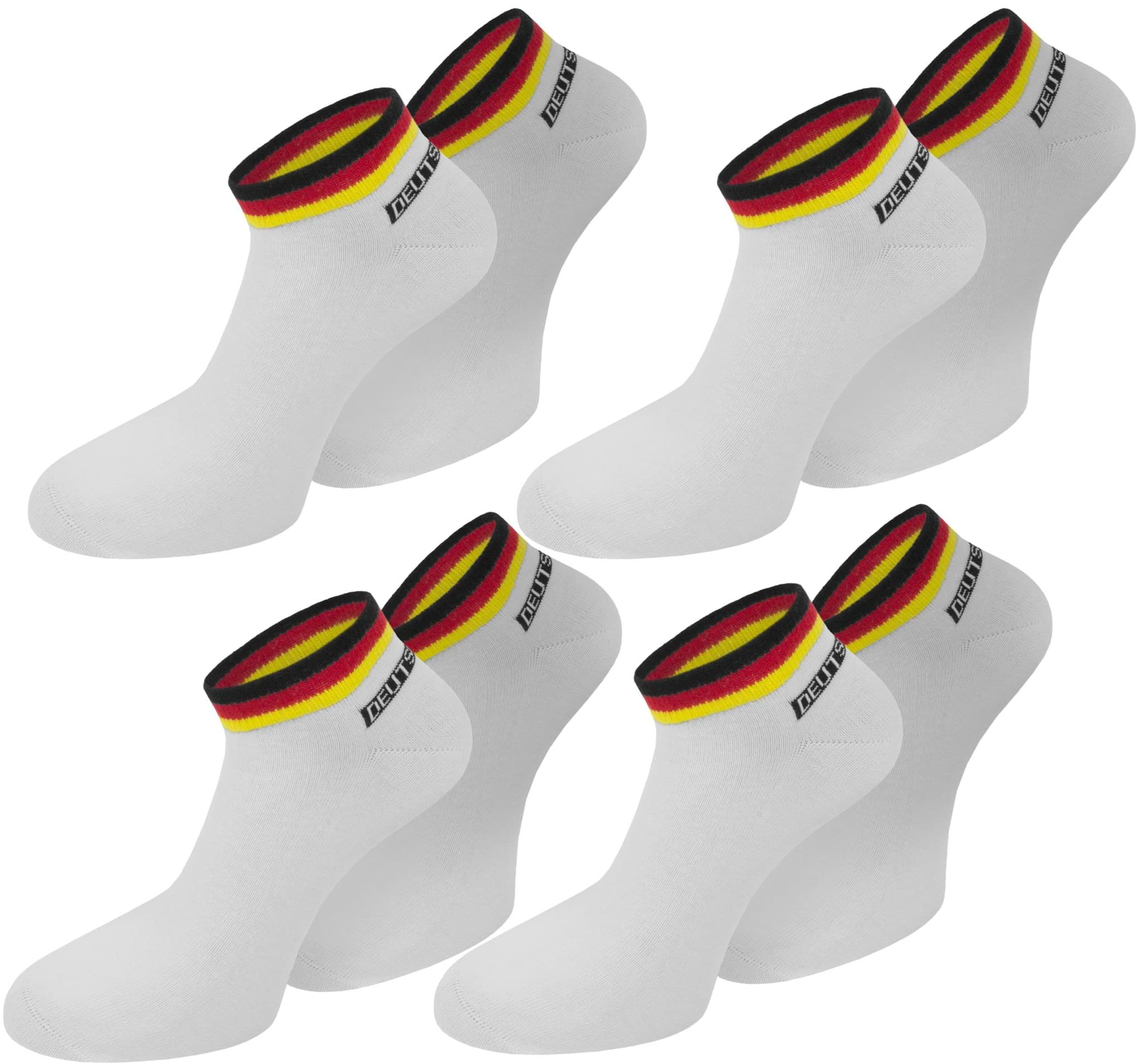 Bild von 8 Paar Deutschland-Sneakersocken Weiß