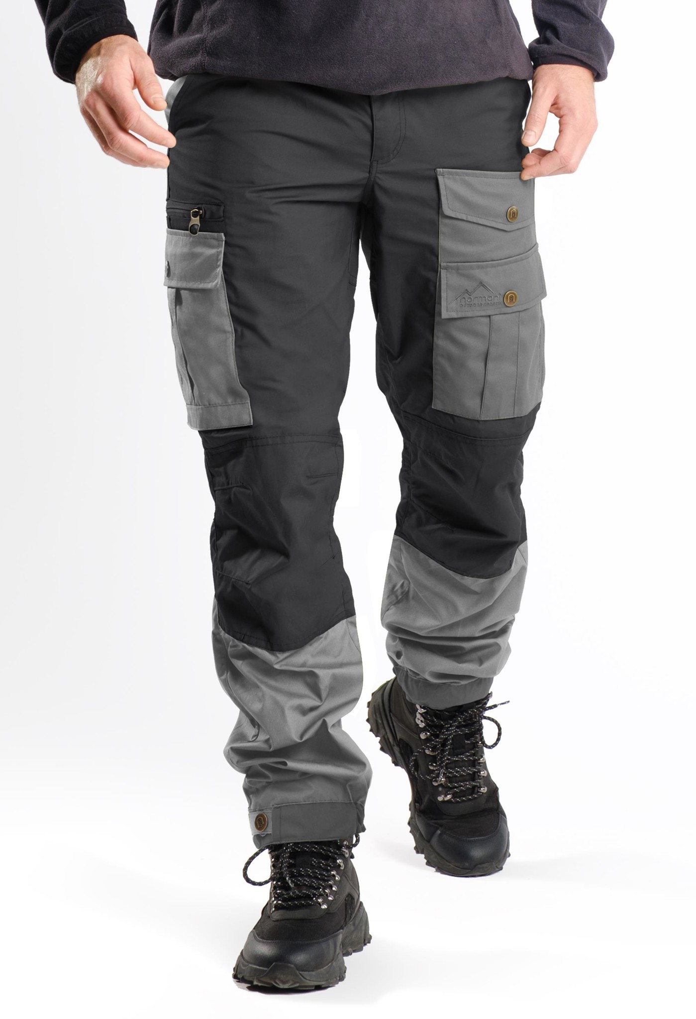Bild von Herren Wanderhose - Outdoorhose Grau/Anthrazit