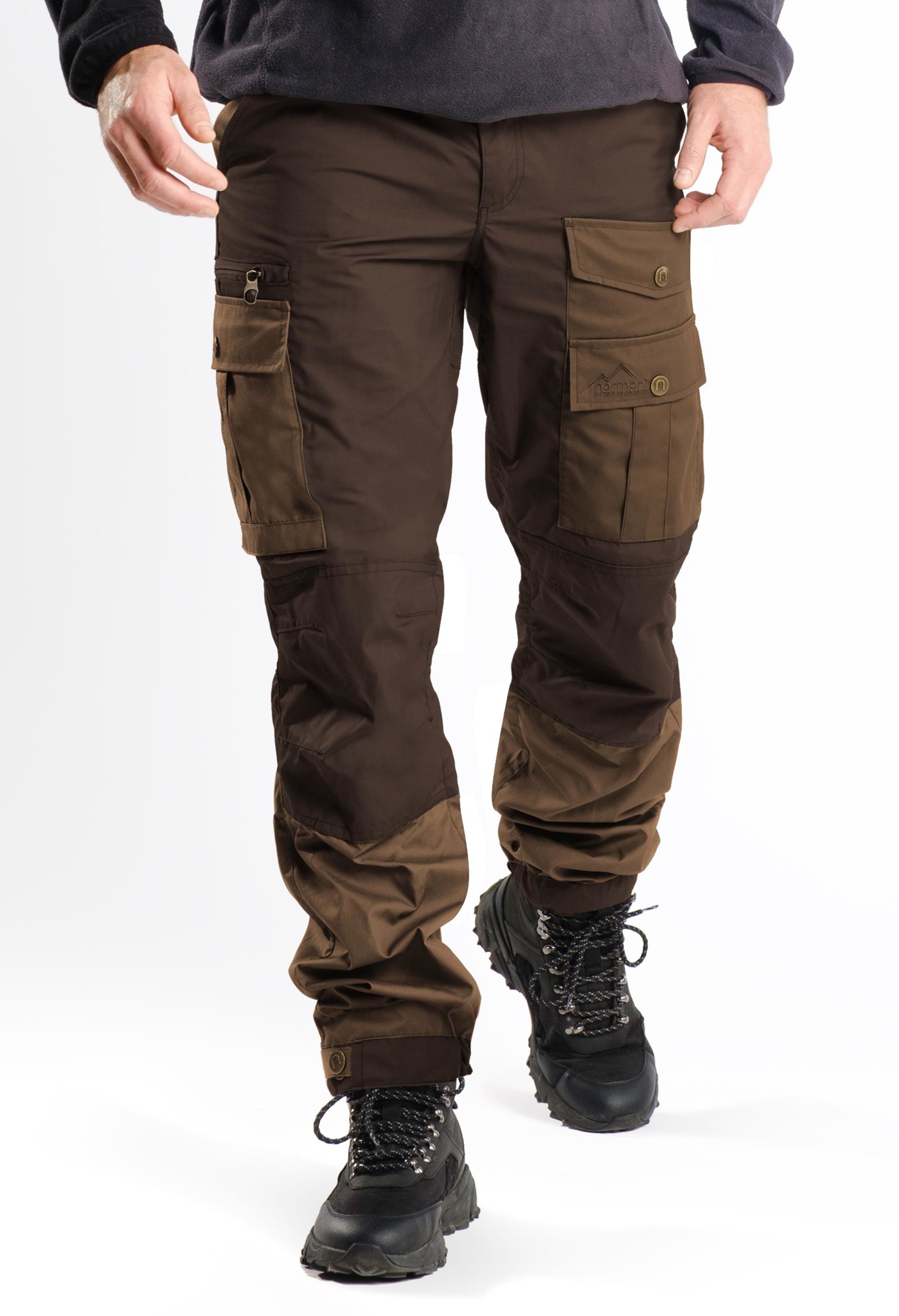 Bild von Herren Wanderhose - Outdoorhose Walnuss/Braun