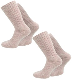 Bild von 2 Paar Norweger-Socken Pastelltöne Rosa