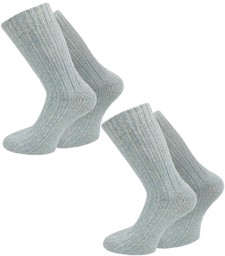 Bild von 2 Paar Norweger-Socken Pastelltöne Hellblau