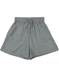 Zeige Details für Kurze Damen Musselin Hose „Serres“ Hellgrau Bild von Kurze Damen Musselin Hose „Serres“ Hellgrau