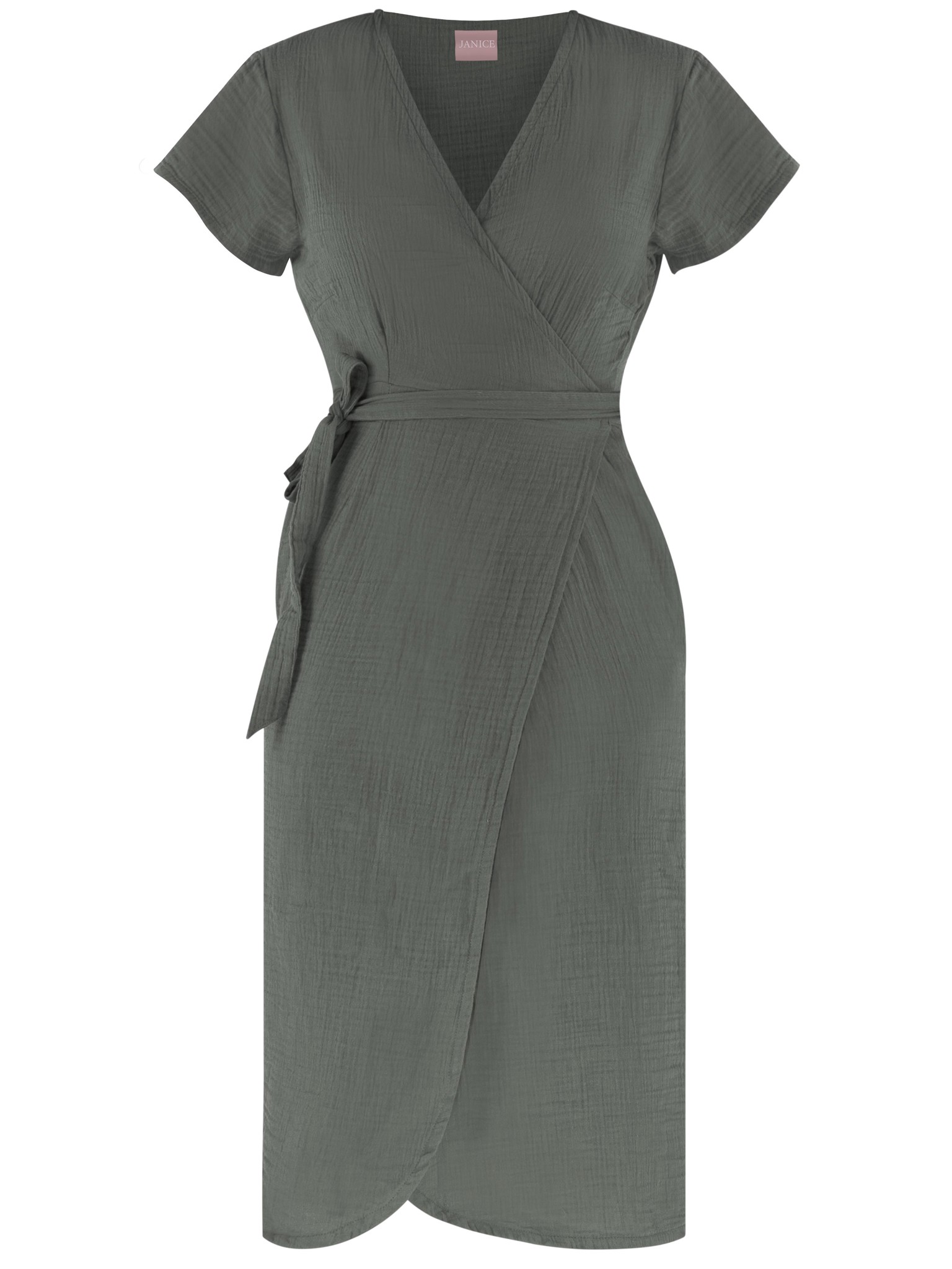 Bild von Musselin Kleid „Chadies“ Anthrazit