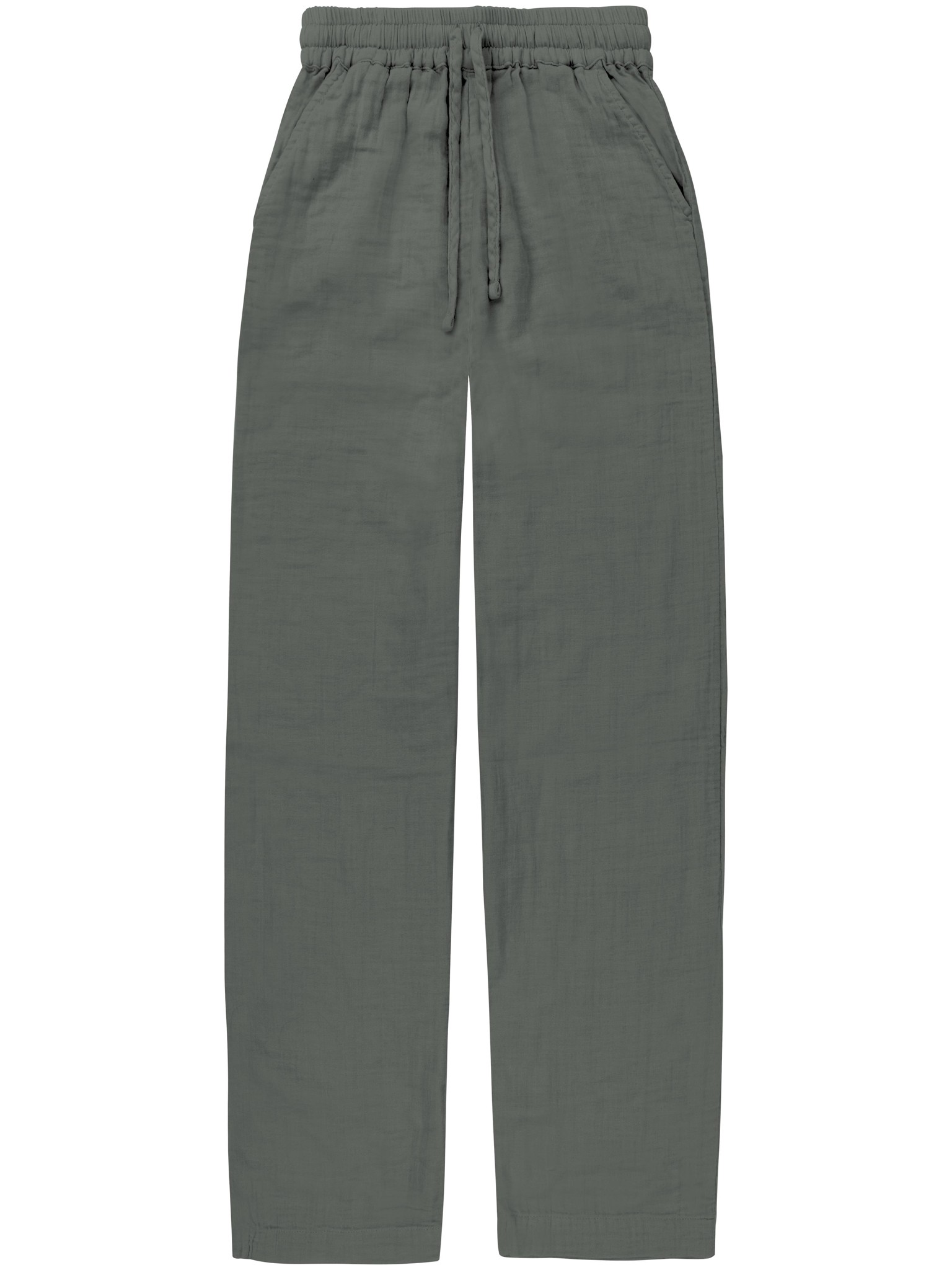 Bild von Musselin Hose extra lang „Chania“ Anthrazit