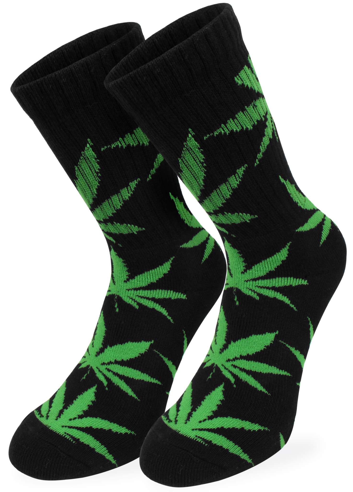 Bild von 6 Paar Hanf Tennissocken mit Hanf Blätter Muster Hanf