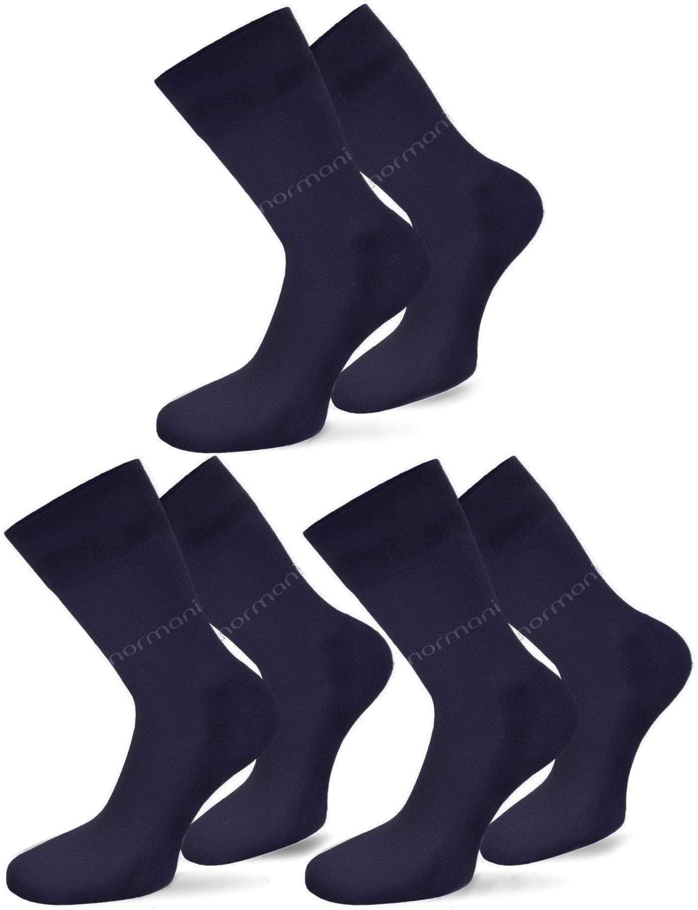 Bild von 6 Paar Herrensocken mit normani-Logo Marine