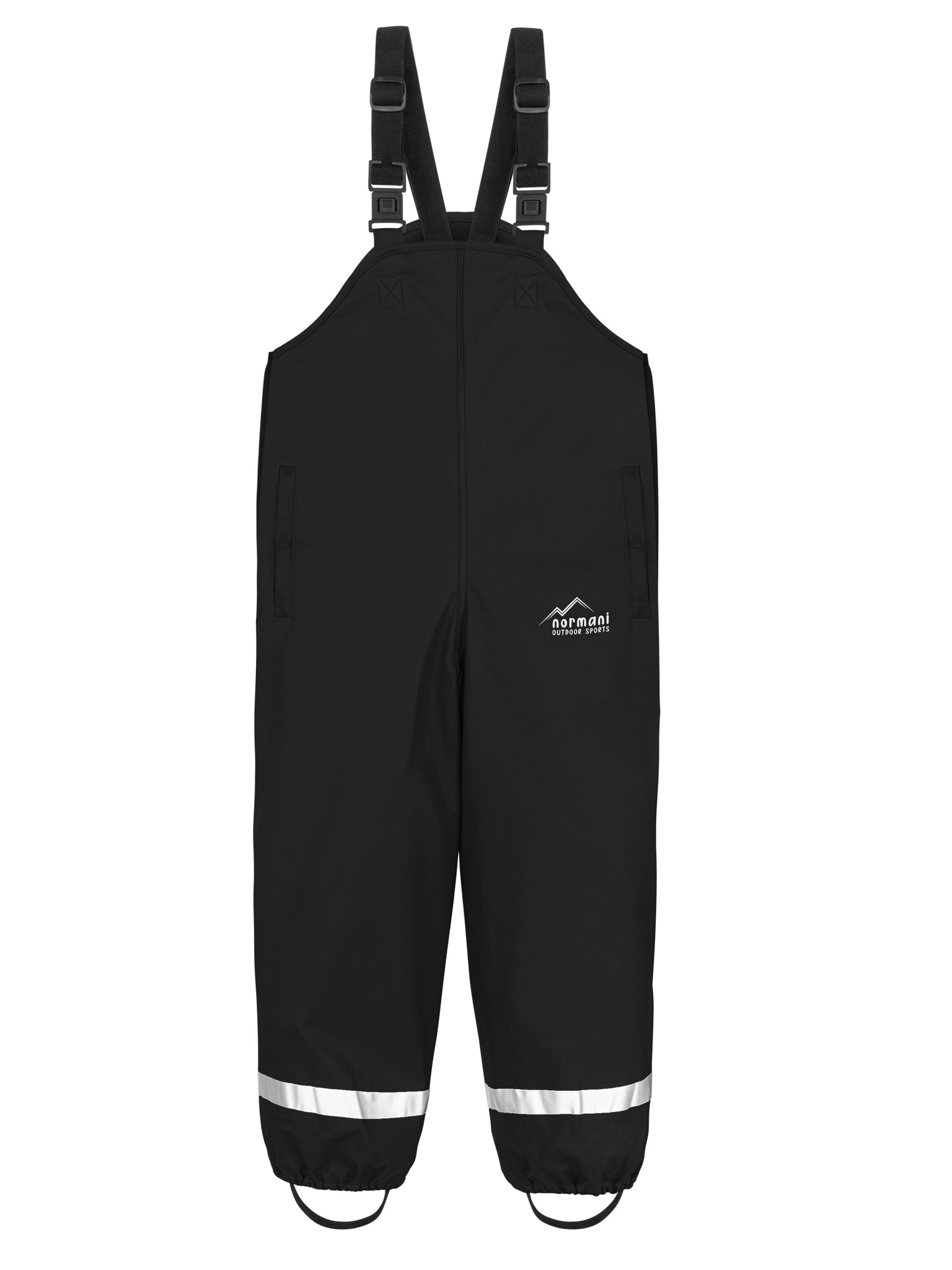 Bild von Baby Regenhose mit Hosenträgern 'Skjolden' Schwarz