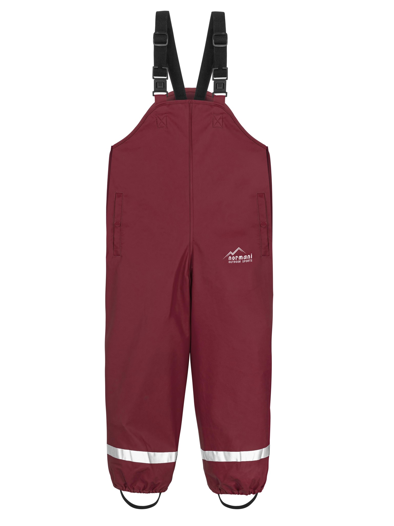 Bild von Baby Regenhose mit Hosenträgern 'Skjolden' Bordeaux