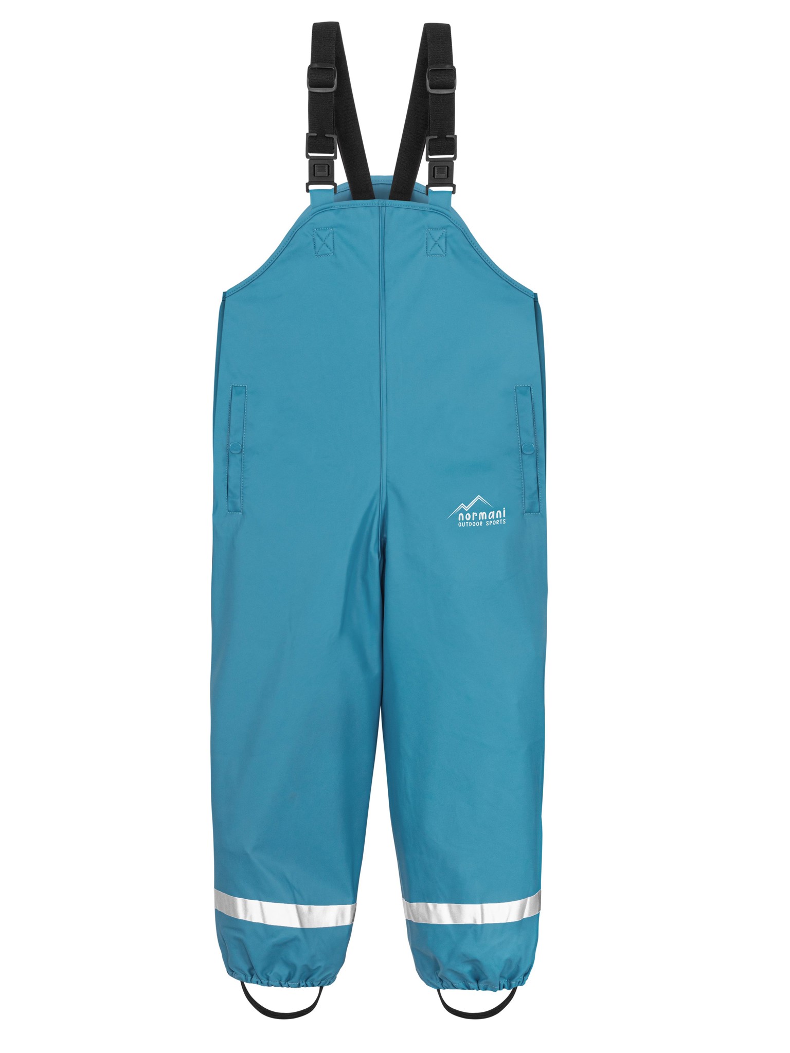 Bild von Baby Regenhose mit Hosenträgern 'Skjolden' Hellblau