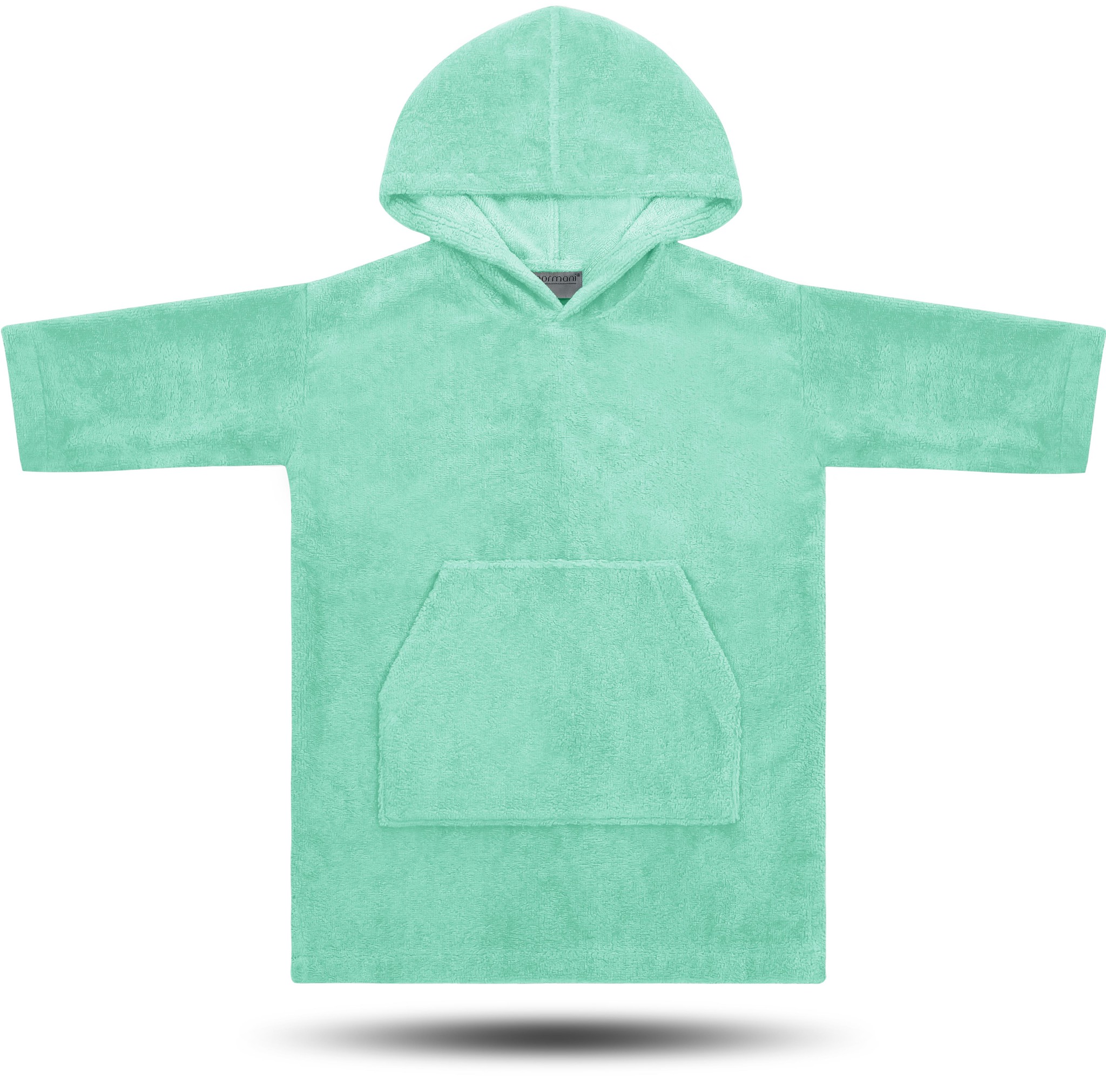 Bild von Kinder langarm Poncho „Pichilemu“ Minze