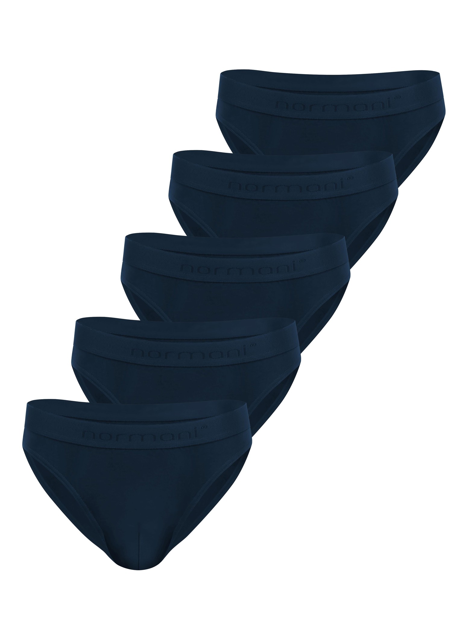 Bild von 5 Slips aus Bio-Baumwolle „Sliwen“ Dunkelblau